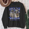 Autistic Raccoon Rizz Sweatshirt - Fun Meme Fashion Gifts for Old Women