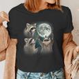 Raccoon Moon Howling Women's T-Shirt - Quirky & Fun Raccoon Moon Howling Women's T-Shirt - Quirky & Fun
