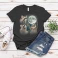 Raccoon Moon Howling Women's T-Shirt - Quirky & Fun Unique Gifts Raccoon Moon Howling Women's T-Shirt - Quirky & Fun Unique Gifts