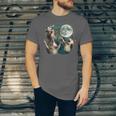 Three Possum Moon Meme Unisex T-Shirt - Quirky & Fun