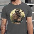 Cottagecore Raccoon Playing Banjo Unisex T-Shirt | Artistic Aesthetic