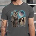 Raccoon Moon Howling Graphic Unisex T-Shirt for All Ages