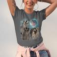 Raccoon Moon Howling Graphic Unisex T-Shirt for All Ages