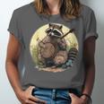 Cottagecore Raccoon Playing Banjo Unisex T-Shirt | Artistic Aesthetic