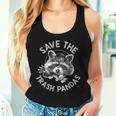 Save The Trash Pandas Raccoon Lover Women's Tank - Wildlife Theme Gifts for Her