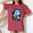 Animal Trio Meme T-Shirt - Women's Oversized Comfort Crimson Animal Trio Meme T-Shirt - Women's Oversized Comfort Crimson