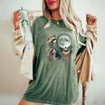 Raccoon Moon Howling | Women's Oversized Comfort Tee Moss Raccoon Moon Howling | Women's Oversized Comfort Tee Moss