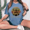 Kids Raccoon 'Trash Panda' Cartoon Oversized Women's T-Shirt Blue Jean Kids Raccoon 'Trash Panda' Cartoon Oversized Women's T-Shirt Blue Jean