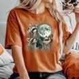 Raccoon Moon Howling | Women's Oversized Comfort Tee Yam Raccoon Moon Howling | Women's Oversized Comfort Tee Yam