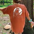 Raccoon Guitarist Women's Oversized T-Shirt | Moonlit Back Print Yam