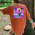 Vaporwave Raccoon Meme Women's Oversized T-Shirt | Retro Synth Vibes Yam