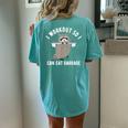 Raccoon 'Trash Panda' Women's Oversized Gym T-Shirt - Fun Workout Wear Chalky Mint