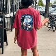Opossum & Raccoon Moon Howling Tee - Women's Oversized Comfort Crimson Opossum & Raccoon Moon Howling Tee - Women's Oversized Comfort Crimson