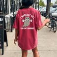 Raccoon 'Trash Panda' Women's Oversized Gym T-Shirt - Fun Workout Wear Crimson