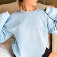 In My Feral Era Raccoon Moon Sweatshirt | Oversized Women's Wear Light Blue