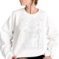 In My Feral Era Raccoon Moon Sweatshirt | Oversized Women's Wear White