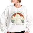 Raccoon Trash Panda Women's Oversized Sweatshirt - Cozy Humor White Raccoon Trash Panda Women's Oversized Sweatshirt - Cozy Humor White