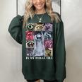 Raccoon Meme Women's Oversized Sweatshirt – Fun Animal Team Theme Forest Raccoon Meme Women's Oversized Sweatshirt – Fun Animal Team Theme Forest