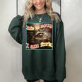 Soup Life Raccoon Meme Oversized Women's Sweatshirt – Quirky & Fun Forest Soup Life Raccoon Meme Oversized Women's Sweatshirt – Quirky & Fun Forest