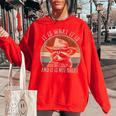 Raccoon 'Trash Panda' Women's Oversized Sweatshirt - Fun & Cozy Red Raccoon 'Trash Panda' Women's Oversized Sweatshirt - Fun & Cozy Red
