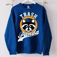 Women's Oversized Sweatshirt - Cute Raccoon Cartoon | Stylish & Cozy Royal Blue