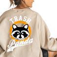 Raccoon Sweatshirt - Cute Trash Panda Cartoon - Women's Oversized Top Sand
