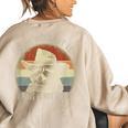 Raccoon Trash Panda Women's Oversized Sweatshirt | Humor Back Print Sand