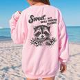 Raccoon Sarcastic Women's Oversized Sweatshirt - Humorous Style Light Pink Raccoon Sarcastic Women's Oversized Sweatshirt - Humorous Style Light Pink