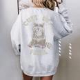 Cute Feral Raccoon Women's Oversized Sweatshirt – Sarcastic Style Sport Grey