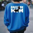 Raccoon Lover Oversized Women's Sweatshirt | Animal Mom Theme Royal Blue