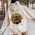 Raccoon Trash Panda Cartoon Women's Hoodie - Fun Back Print Sand
