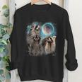 Raccoon Moon Sweatshirt - Unisex Crewneck for All Ages | Cozy