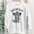 Cowboy Raccoon Youth Sweatshirt - Playful Unisex Animal Design