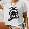 Trash Panda Raccoon Crop Top | Funny Meme for Women Trash Panda Raccoon Crop Top | Funny Meme for Women