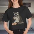Alien UFO Raccoon Crop Top - Fun & Unique Style for Women