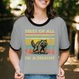 Retro Angry Raccoon Unisex Ringer T-Shirt - Fun Animal Design Retro Angry Raccoon Unisex Ringer T-Shirt - Fun Animal Design