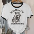 Raccoon Sarcastic Unisex Cotton T-Shirt | Overthink Graphic Tee Raccoon Sarcastic Unisex Cotton T-Shirt | Overthink Graphic Tee