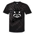 Raccoon Meme Tie-Dye T-Shirt - Cute Trash Panda Theme, Unisex Tee Black Tie-Dye