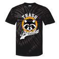 Raccoon Tie-Dye T-Shirt | Cute Trash Panda Design | Cartoon Style Black Tie-Dye