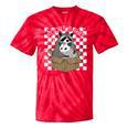 Adopt a Cat Team | Tie-Dye T-Shirt | Raccoon & Opossum Design Red Tie-Dye