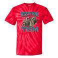 Autism Awareness Raccoon Tie-Dye Unisex T-Shirts | Fun & Unique Red Tie-Dye