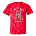 Cute Sarcastic Raccoon Tie-Dye T-Shirt - Playful Unisex Small Red Tie-Dye