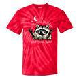 Funny Racoon Tie-Dye T-Shirt - Quirky Quote on Waste Management Red Tie-Dye Funny Racoon Tie-Dye T-Shirt - Quirky Quote on Waste Management Red Tie-Dye