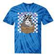 Adopt a Cat Team | Tie-Dye T-Shirt | Raccoon & Opossum Design Blue Tie-Dye