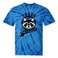 Raccoon Meme Tie-Dye T-Shirt - Cute Trash Panda Theme, Unisex Tee Blue Tie-Dye