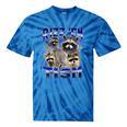 Rizz Em Autistic Raccoon Tie-Dye Unisex T-Shirt - Fun Meme Wear Blue Tie-Dye