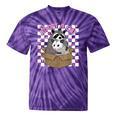 Adopt a Cat Team | Tie-Dye T-Shirt | Raccoon & Opossum Design Purple Tie-Dye