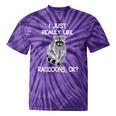 Raccoon Lover Tie-Dye T-Shirt - Fun Animal Design for Wildlife Fans Purple Tie-Dye Raccoon Lover Tie-Dye T-Shirt - Fun Animal Design for Wildlife Fans Purple Tie-Dye
