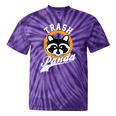 Raccoon Tie-Dye T-Shirt | Cute Trash Panda Design | Cartoon Style Purple Tie-Dye