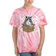 Adopt a Cat Team | Tie-Dye T-Shirt | Raccoon & Opossum Design Coral Tie-Dye